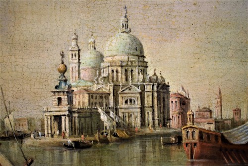 Antiquités - Venise, le bassin de San Marco - École de Michèle Marieschi (1710-1744)